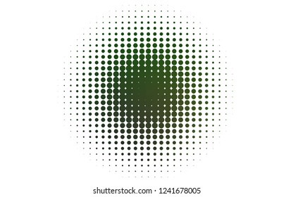 Light Green vector backdrop with dots. Glitter abstract illustration with blurred drops of rain. Pattern of water, rain drops.