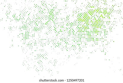 Light Green vector backdrop with dots. Abstract illustration with colored bubbles in nature style. Pattern for ads, booklets.