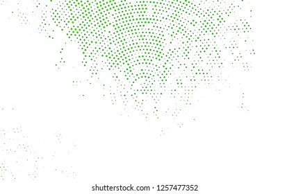 Light Green vector backdrop with dots. Illustration with set of shining colorful abstract circles. Pattern for beautiful websites.