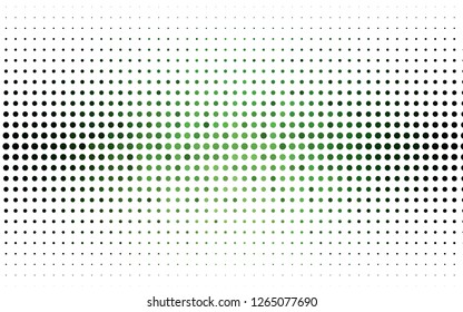 Light Green vector backdrop with dots. Modern abstract illustration with colorful water drops. Pattern of water, rain drops.