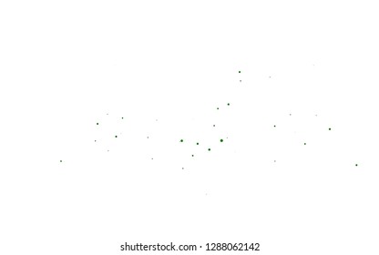 Light Green vector backdrop with dots, spots. Glitter abstract illustration with blurred drops of rain. Pattern for beautiful websites.