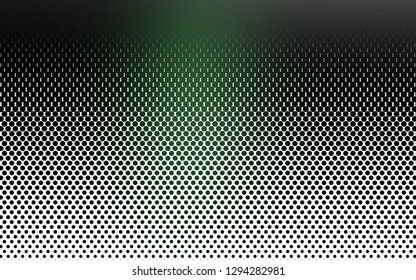 Light Green vector backdrop with dots. Glitter abstract illustration with blurred drops of rain. Design for posters, banners.