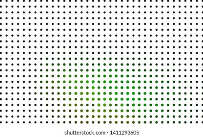 Light Green vector backdrop with dots. Blurred bubbles on abstract background with colorful gradient. Design for business adverts.
