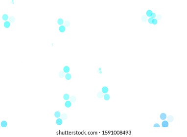 Light Green vector backdrop with dots. Modern abstract illustration with colorful water drops. Pattern for beautiful websites.