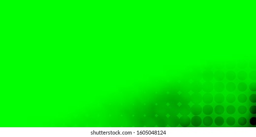Light Green vector backdrop with dots. Abstract decorative design in gradient style with bubbles. Pattern for wallpapers, curtains.