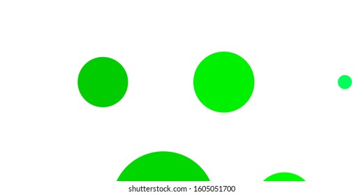 Light Green vector backdrop with dots. Abstract illustration with colorful spots in nature style. Design for your commercials.