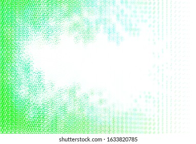 Light Green vector backdrop with dots. Blurred decorative design in abstract style with bubbles. Pattern for textures of wallpapers.