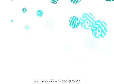 Light Green vector backdrop with dots. Beautiful colored illustration with blurred circles in nature style. New template for your brand book.