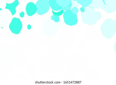Light Green vector backdrop with dots. Illustration with set of shining colorful abstract circles. Pattern for ads, leaflets.