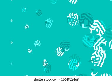 Light Green vector backdrop with dots. Beautiful colored illustration with blurred circles in nature style. New template for your brand book.
