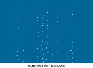 Light Green vector backdrop with dots. Glitter abstract illustration with blurred drops of rain. Pattern for futuristic ad, booklets.