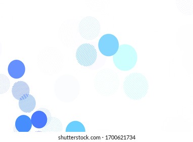 Light Green vector backdrop with dots. Illustration with set of shining colorful abstract circles. Pattern for textures of wallpapers.
