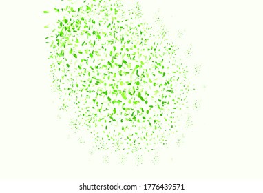 Light Green vector backdrop with dots. Abstract illustration with colored bubbles in nature style. Pattern for textures of wallpapers.