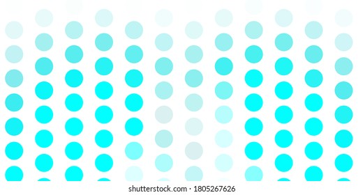Light green vector backdrop with dots. Modern abstract illustration with colorful circle shapes. Pattern for booklets, leaflets.