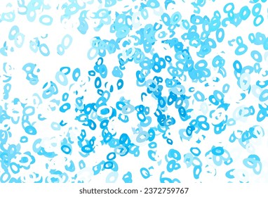 Light Green vector backdrop with dots. Illustration with set of shining colorful abstract circles. Completely new template for your brand book.