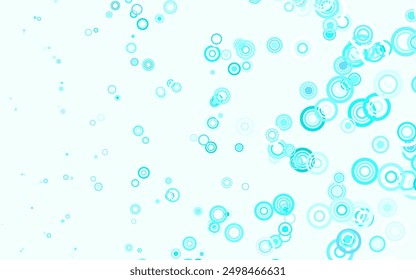 Light Green vector backdrop with dots. Blurred bubbles on abstract background with colorful gradient. Pattern for textures of wallpapers.