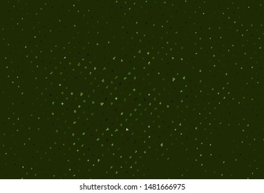 Light Green vector backdrop with english symbols. Shining illustration with ABC symbols on abstract template. Pattern for ads, poster, banner of books.