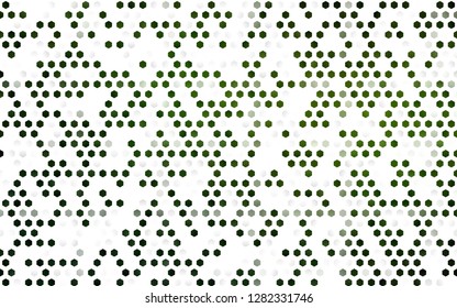Light Green vector backdrop with hexagons. White background with colorful hexagons. Pattern can for your ad, booklets.