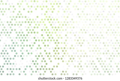 Light Green vector backdrop with hexagons. Design in abstract style with hexagons. Pattern for texture of wallpapers.