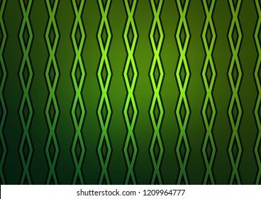 Light Green vector backdrop with lines, cubes. Colorful decorative design in simple style with lines, rhombuses. Pattern for ads, posters, banners.