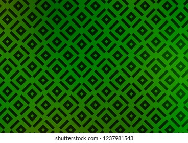 Light Green vector backdrop with lines, cubes. Shining colorful illustration with lines, rectangles. Smart design for your business advert.