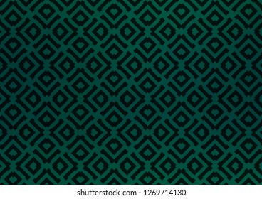 Light Green vector backdrop with lines, cubes. Colorful decorative design in simple style with lines, rhombuses. Best design for your ad, poster, banner.
