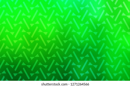 Light Green vector backdrop with lines, triangles. Illustration with set of colorful triangles, lines. Pattern for commercials.