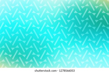 Light Green vector backdrop with lines, triangles. Modern abstract illustration with colorful triangles. Pattern for websites.