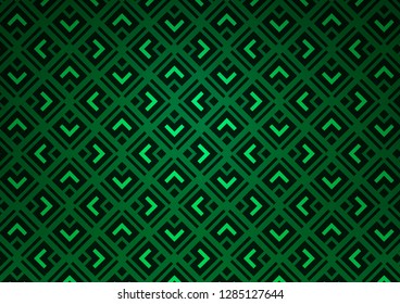 Light Green vector backdrop with lines, cubes. Colorful lines, squares on abstract background with gradient. Pattern for business booklets, leaflets.