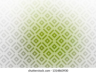Light Green vector backdrop with lines, cubes. Colorful lines, squares on abstract background with gradient. Pattern for business booklets, leaflets.