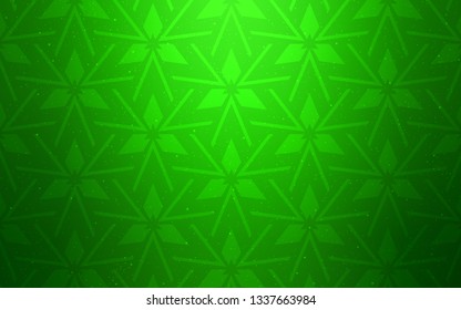 Light Green vector backdrop with lines, triangles. Illustration with set of colorful triangles. Modern template for landing page.