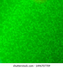 Light Green vector backdrop with lines, triangles. Illustration with set of colorful triangles. Pattern for booklets, leaflets