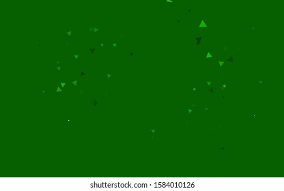 Light Green vector backdrop with lines, triangles. Decorative design in abstract style with triangles. Template for wallpapers.