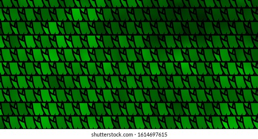 Light Green vector backdrop with lines, triangles. Decorative design in abstract style with triangles. Pattern for commercials.