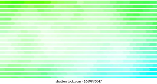 Light Green vector backdrop with lines. Repeated lines on abstract background with gradient. Template for your UI design.