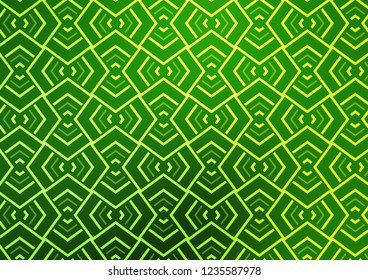 Light Green vector backdrop with long lines. Glitter abstract illustration with colored sticks. Smart design for your business advert.