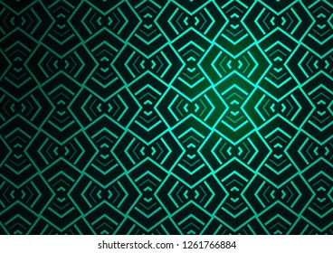 Light Green vector backdrop with long lines. Glitter abstract illustration with colored sticks. Best design for your ad, poster, banner.