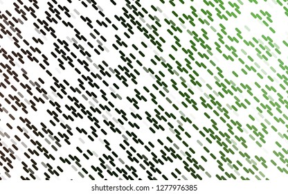 Light Green vector backdrop with long lines. Glitter abstract illustration with colored sticks. Smart design for your business advert.