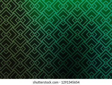 Light Green vector backdrop with long lines. Modern geometrical abstract illustration with staves. Pattern for business booklets, leaflets.