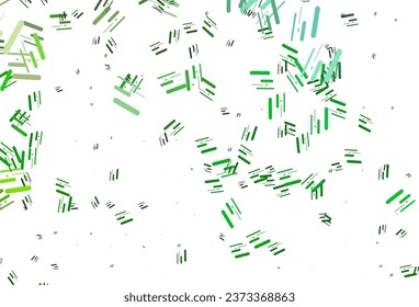 Light Green vector backdrop with long lines. Lines on blurred abstract background with gradient. Pattern for ads, posters, banners.