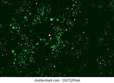 Light Green vector backdrop with memphis shapes. Decorative design in abstract style with random forms. Elegant design for wallpapers.