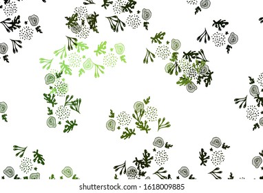 Light Green vector backdrop with memphis shapes. Modern abstract illustration with colorful random forms. Background for a cell phone.