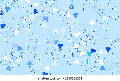 Light Green vector backdrop with memphis shapes. Colorful chaotic forms with gradient in modern style. Best smart design for your business.