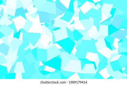 Light Green vector backdrop with memphis shapes. Colorful chaotic forms with gradient in modern style. Simple design for your web site.