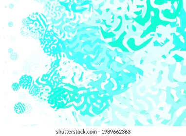 Fondo vectorial claro con formas memphis. Diseño decorativo en estilo abstracto con formas aleatorias. Fondo para un teléfono móvil.