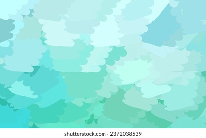 Light Green vector backdrop with memphis shapes. Simple colorful illustration with abstract gradient shapes. Background for a cell phone.