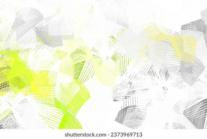 Light Green vector backdrop with memphis shapes. Decorative design in abstract style with random forms. Background for a cell phone.