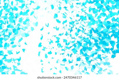 Light Green vector backdrop with memphis shapes. Colorful chaotic forms with gradient in modern style. Elegant design for wallpapers.