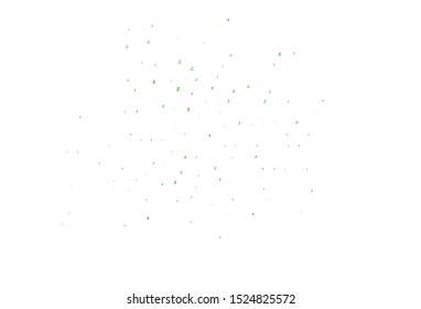 Light Green vector backdrop with music notes. Abstract illustration with colorful symbols of melody. Pattern for school ad, booklets.