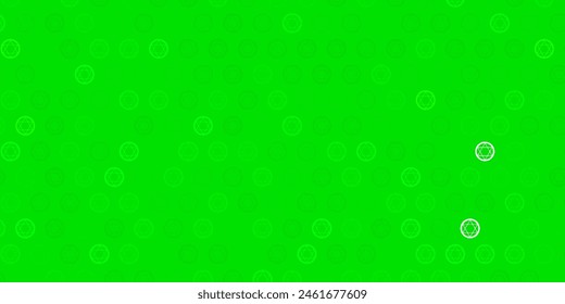Light Green vector backdrop with mystery symbols. Abstract illustration with gothic gradient shapes. Simple design for occult depiction.